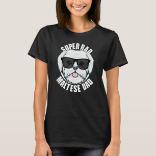 T-shirt Hommes Maltais Papa Fatheru2019s Jour Chien Papa M
