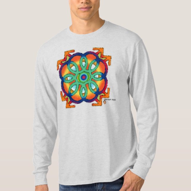 T-SHIRT HOMMES MANDALA (Devant)