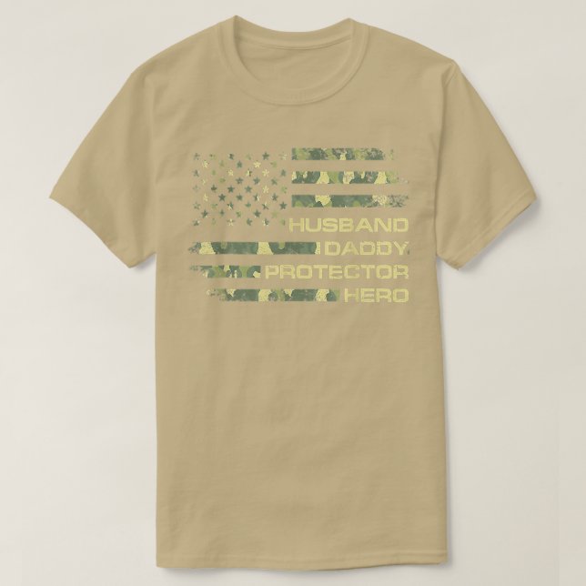 T-shirt Hommes Mari Daddy Protector Hero Happy Père D (Design devant)