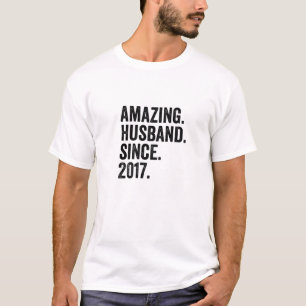 T-shirt Hommes Mari Extraordinaire Depuis 2017 5E Mariage