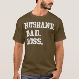 T-shirt Hommes Mari Papa Boss Drôle Fête des pères Cadeau 