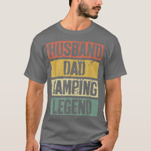 T-shirt Hommes Mari Papa Camping Légende Fête des pères