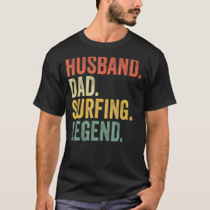 T-shirt Hommes Mari Papa Surfing Légende Père Vintage