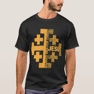 T-shirt Hommes Marqués pour Christ Jérusalem Mots croisés