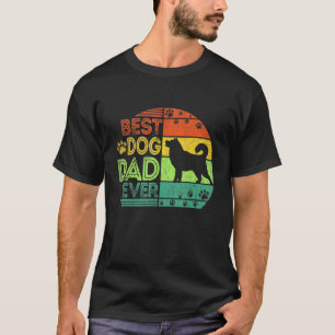 T-shirt Hommes Meilleur Chien Papa Jamais Sibérien Husky