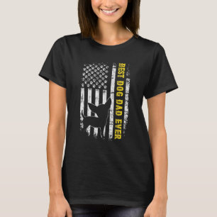 T-shirt Hommes Meilleur Chihuahua Papa Jamais Usa Drapeau