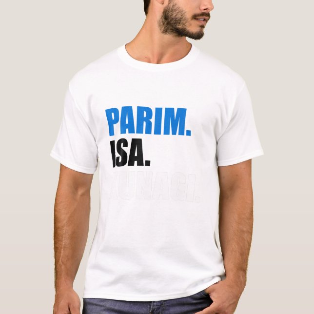 T-shirt Hommes Meilleur Isa Jamais Estonien Fête des pères (Devant)