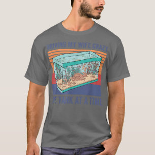 T-shirt Hommes Mens Conduisant Ma Femme Fou Un Char À La F