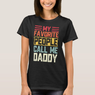 T-shirt Hommes Mes Favoris Appelent Moi Papa Papa Pères