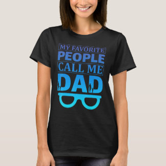 T-shirt Hommes Mes Favoris Appelez-Moi Papa Père Day Quo