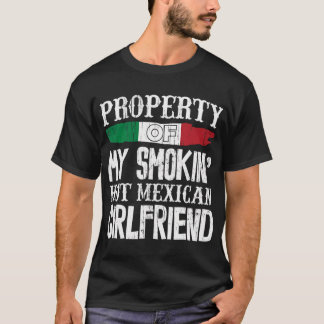 T-shirt Hommes Mexicain Girlfriend Funny Boyfriend Valenti