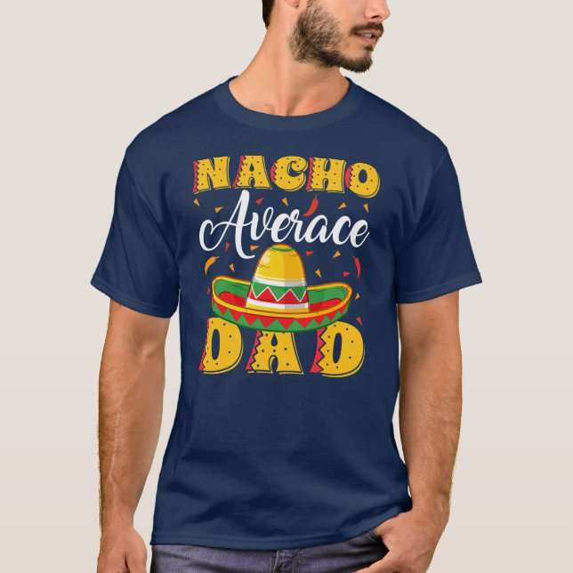 T-shirt Hommes Mexicain Sombrero Casquette Nacho Moyenne P (Devant)