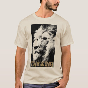 T-shirt Hommes Modèle T Chemises Lion moderne Visage anima