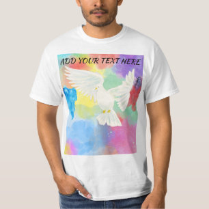 T-shirt Hommes modernes colorés Éclaboussure d'été Mari te