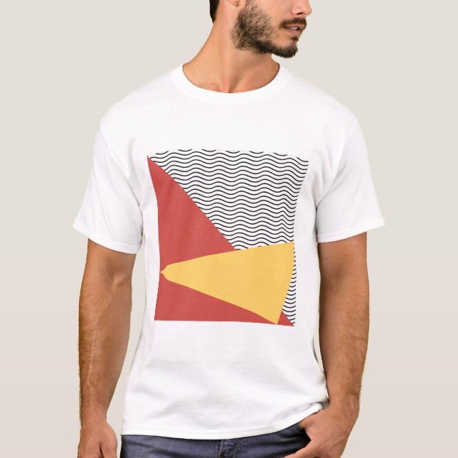T-shirt Hommes motifs de pop art des années 80 (Devant)