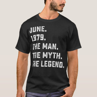 T-shirt Hommes Mythe Légende Juin 1979 42e anniversaire Te