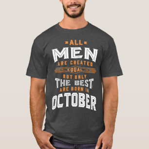 T-shirt Hommes Nés En Octobre
