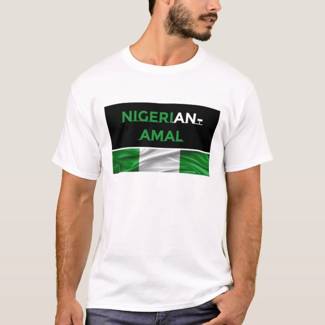 T-shirt Hommes nigérian-Amal (Devant)