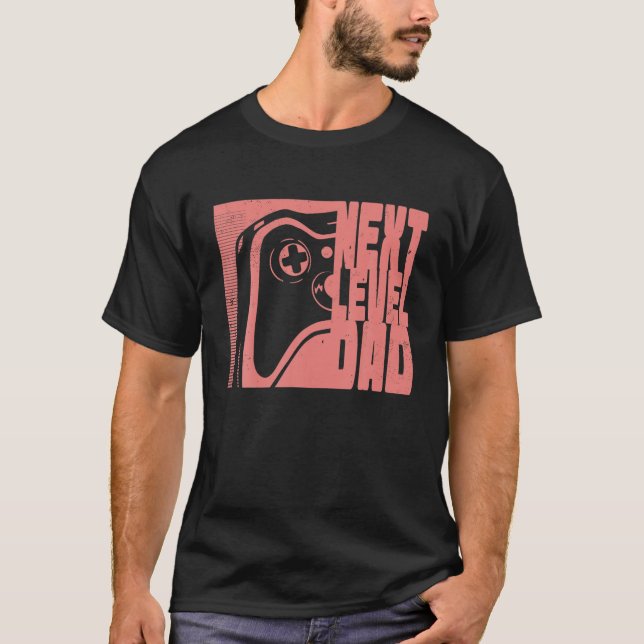 T-shirt Hommes Niveau Suivant, Papa - Jeu De Grossesse (Devant)