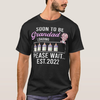 T-shirt Hommes Nouveau Grand-Père, Grossesse Faire-part Bi