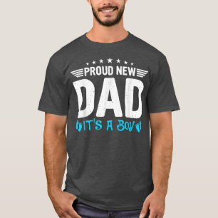T-shirt Hommes Nouveau Papa Genre Reveillez Fier Nouveau P
