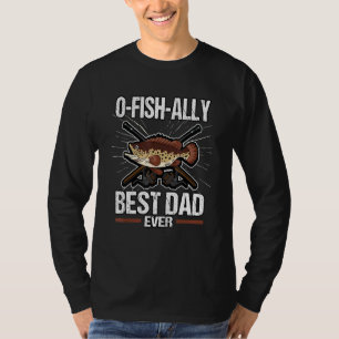 T-shirt Hommes O-Fish-Ally Meilleur Papa Jamais Pêcheur Fa