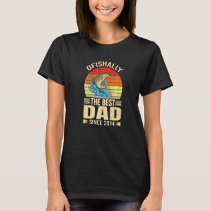 T-shirt Hommes Ofish Le meilleur papa depuis 2014 Fisher F