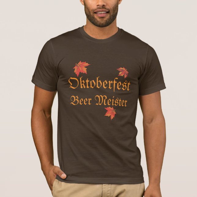 T-shirt Hommes Oktoberfest Beer Meister Tee (Devant)