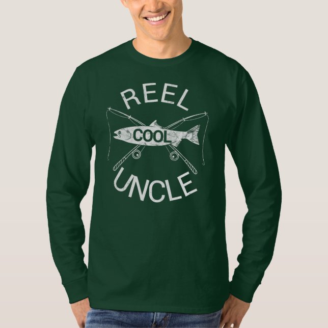 T-shirt Hommes Oncle Anniversaire Fête des pères Pêche Poi (Devant)
