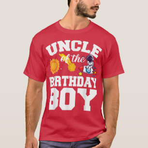 T-shirt Hommes Oncle De L'Anniversaire Garçon Astronaut Sp