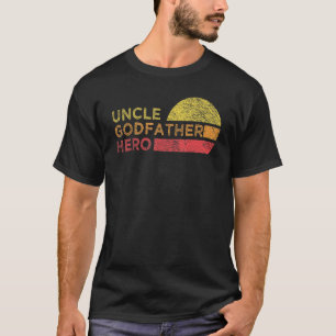 T-shirt Hommes Oncle Godfather Héros pour le bouillon Uncl