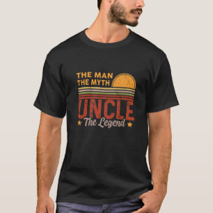 T-shirt Hommes Oncle L'Homme Mythe Légende Rétro Drôle Pèr