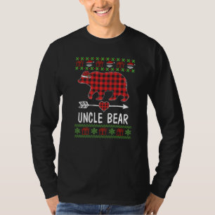 T-shirt Hommes Oncle Ours Père Noël Red Paid Family Pyjama
