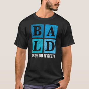 T-shirt Hommes ou gars avec la tête chauve Pro la calvitie