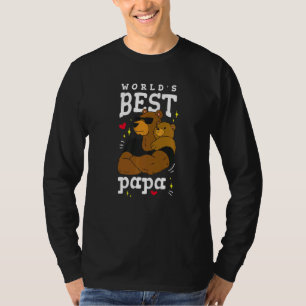 T-shirt Hommes Ours Bester Papa Der Welt Fête des pères