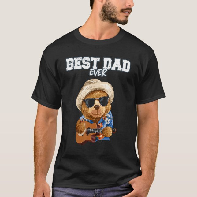 T-shirt Hommes Papa 2023 Gitarrist pour faire-part de gros (Devant)