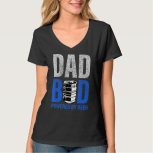 T-shirt Hommes Papa Bod Alimenté Par Boire Bière Ont Un Fr