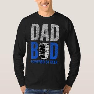 T-shirt Hommes Papa Bod Alimenté Par Boire Bière Ont Un Fr
