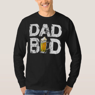 T-shirt Hommes Papa Bod Beer Boire Équipe Alcool Père