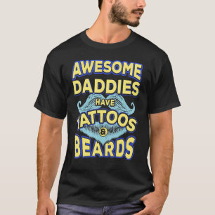 T-shirt Hommes Papa Daddies Fantastiques Ont Des Tatouages