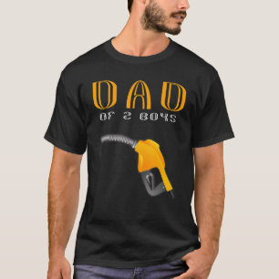 T-shirt Hommes Papa De 2 Garçons Père Ou Grand-Père De 2 E