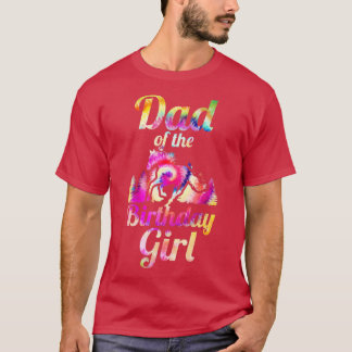 T-shirt Hommes papa de l'anniversaire fille cheval