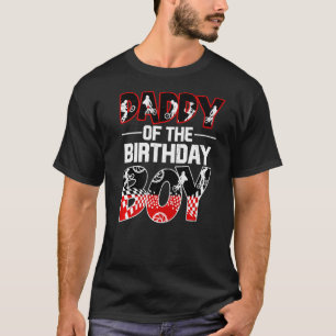 T-shirt Hommes papa de l'anniversaire garçon BMX Vélo Matc