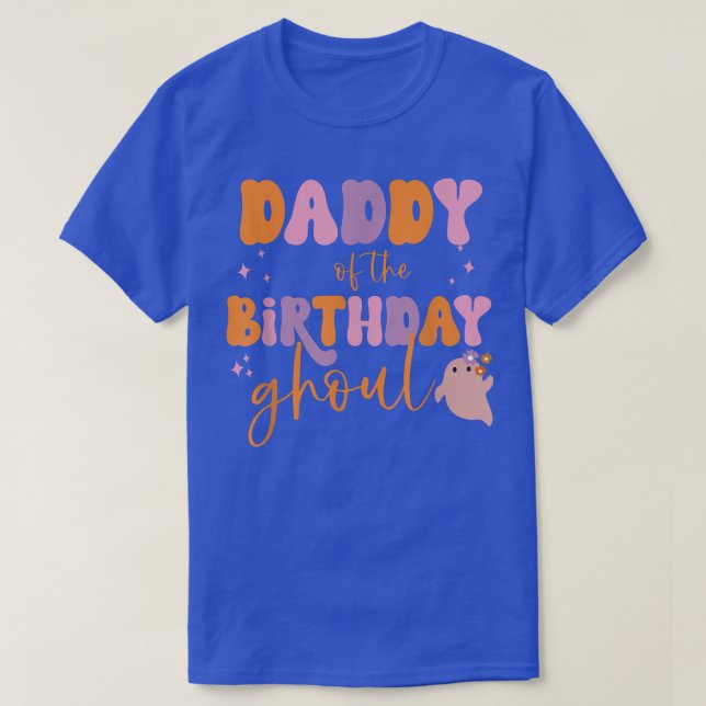 T-shirt Hommes papa de l'anniversaire Ghoul Ghost Hallowee (Design devant)