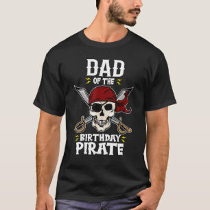 T-shirt Hommes papa de l'anniversaire Pirate thème jumelé