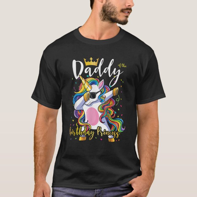 T-shirt Hommes papa de l'anniversaire Princesse Chemise Un (Devant)