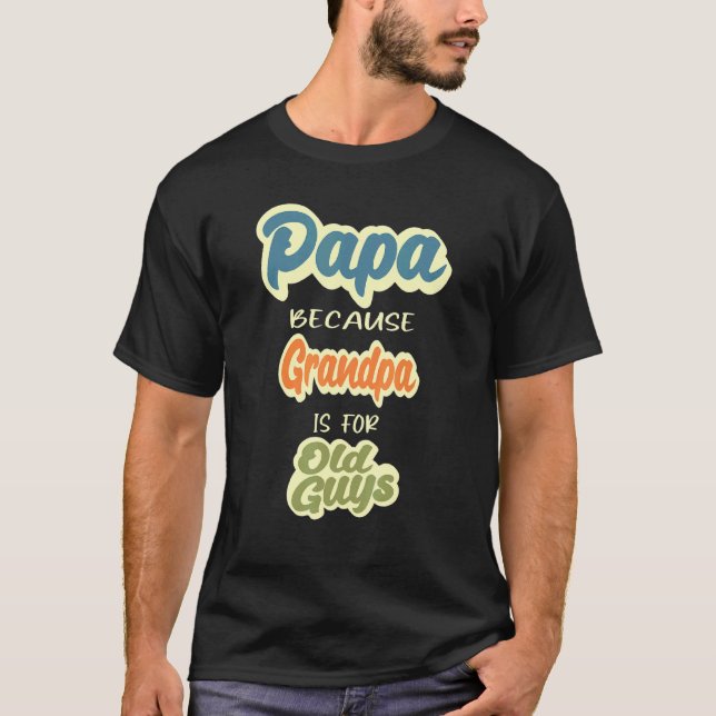 T-shirt Hommes Papa Idée Pour Fier Père Père Pères Pappy R (Devant)