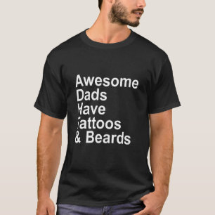 T-shirt Hommes Papa Les Pères Fantastiques Ont Des Tatouag