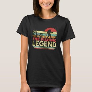T-shirt Hommes Papa L'Homme Mythe La Légende de la pêche V