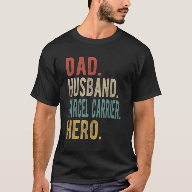 T-shirt Hommes Papa Marcel Porte-Parcelle Héros (Devant)